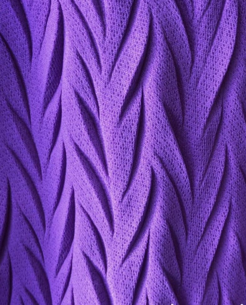 Mor Plise Kumaş